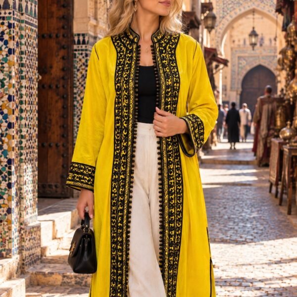 Velvet & Linen Caftan